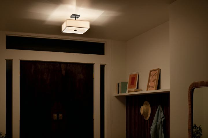 Kichler Canada - 43691BK - Three Light Semi Flush Mount - Shailene - Black