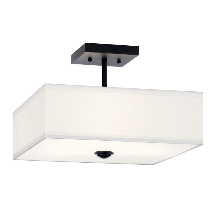 Kichler Canada - 43691BK - Three Light Semi Flush Mount - Shailene - Black