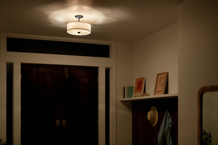 Kichler Canada - 43692BK - Three Light Semi Flush Mount - Shailene - Black