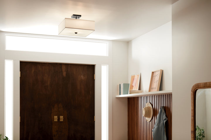 Kichler Canada - 43693BK - Three Light Semi Flush Mount - Shailene - Black