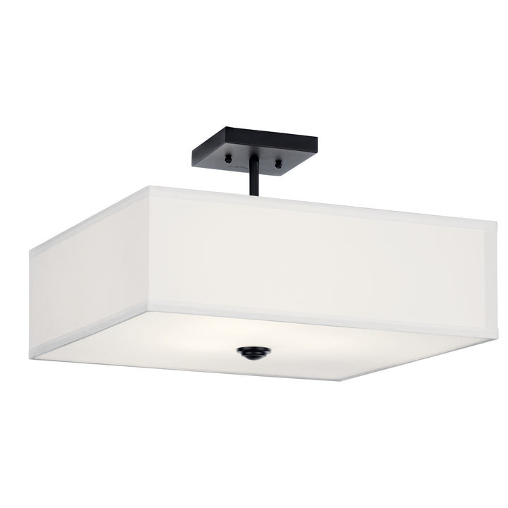 Kichler Canada - 43693BK - Three Light Semi Flush Mount - Shailene - Black