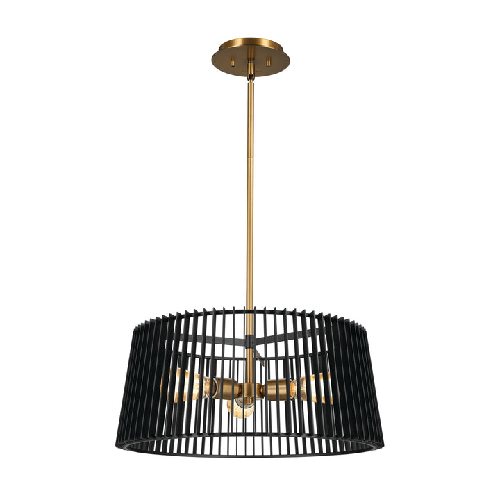 Kichler Canada - 44171BK - Three Light Pendant - Linara - Black