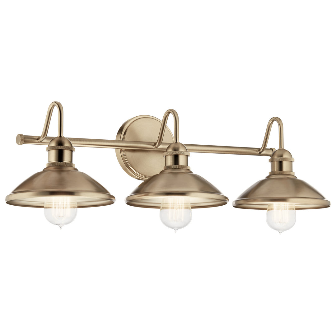 Kichler Canada - 45945CPZ - Three Light Bath - Clyde - Champagne Bronze