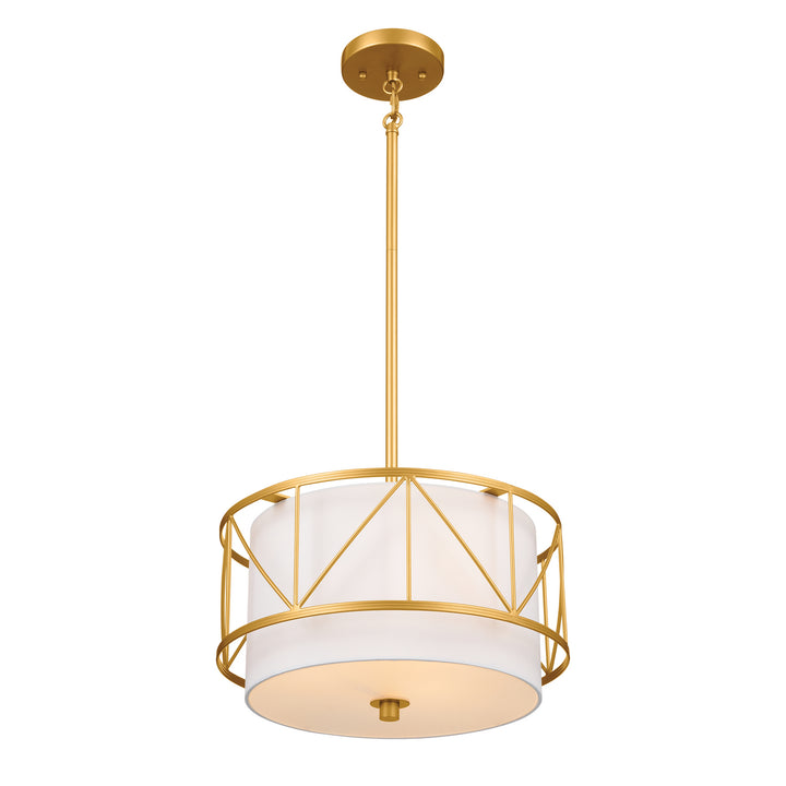 Kichler Canada - 52074CLG - Three Light Pendant/Semi Flush - Birkleigh - Classic Gold