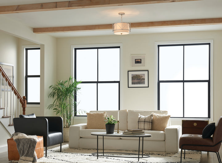 Kichler Canada - 52074SN - Three Light Pendant/Semi Flush - Birkleigh - Satin Nickel