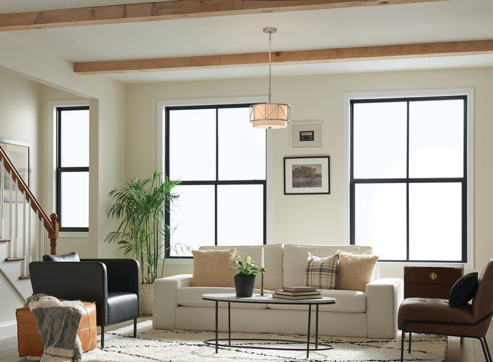 Kichler Canada - 52074SN - Three Light Pendant/Semi Flush - Birkleigh - Satin Nickel