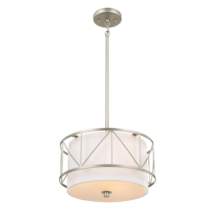 Kichler Canada - 52074SN - Three Light Pendant/Semi Flush - Birkleigh - Satin Nickel