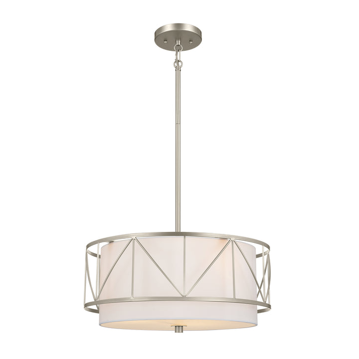 Kichler Canada - 52075SN - Three Light Pendant/Semi Flush - Birkleigh - Satin Nickel