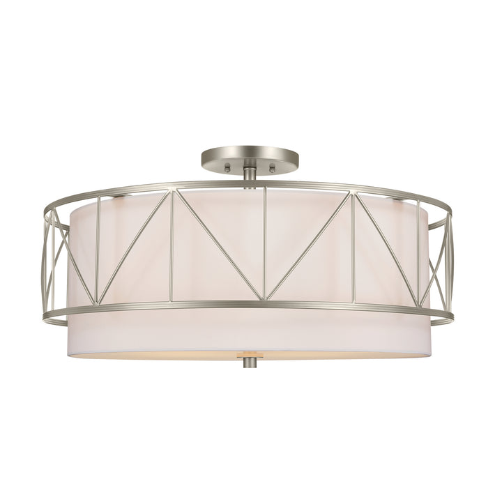 Kichler Canada - 52076SN - Four Light Semi Flush Mount - Birkleigh - Satin Nickel