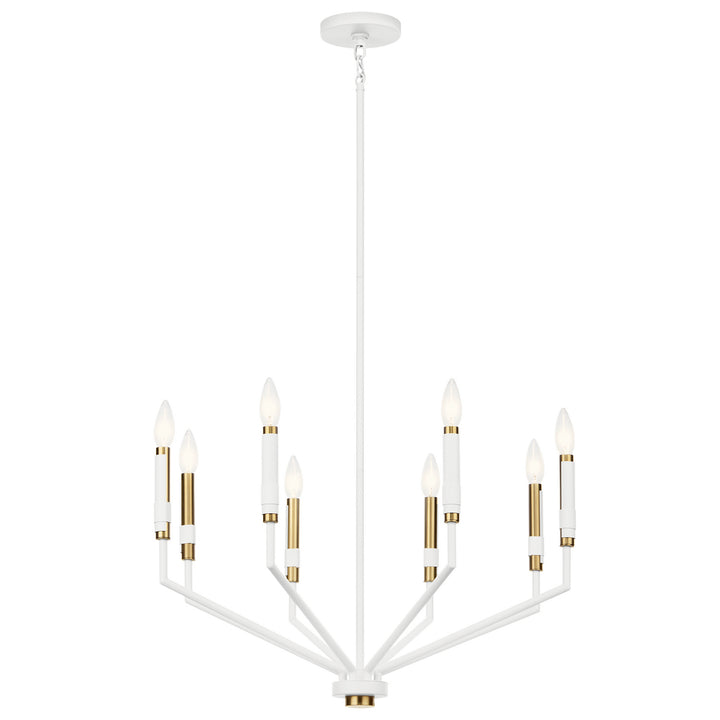 Kichler Canada - 52349WH - Eight Light Chandelier - Armand - White