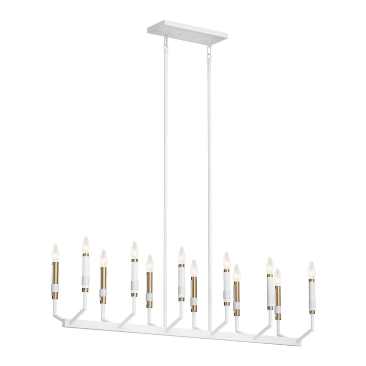 Kichler Canada - 52350WH - 12 Light Linear Chandelier - Armand - White