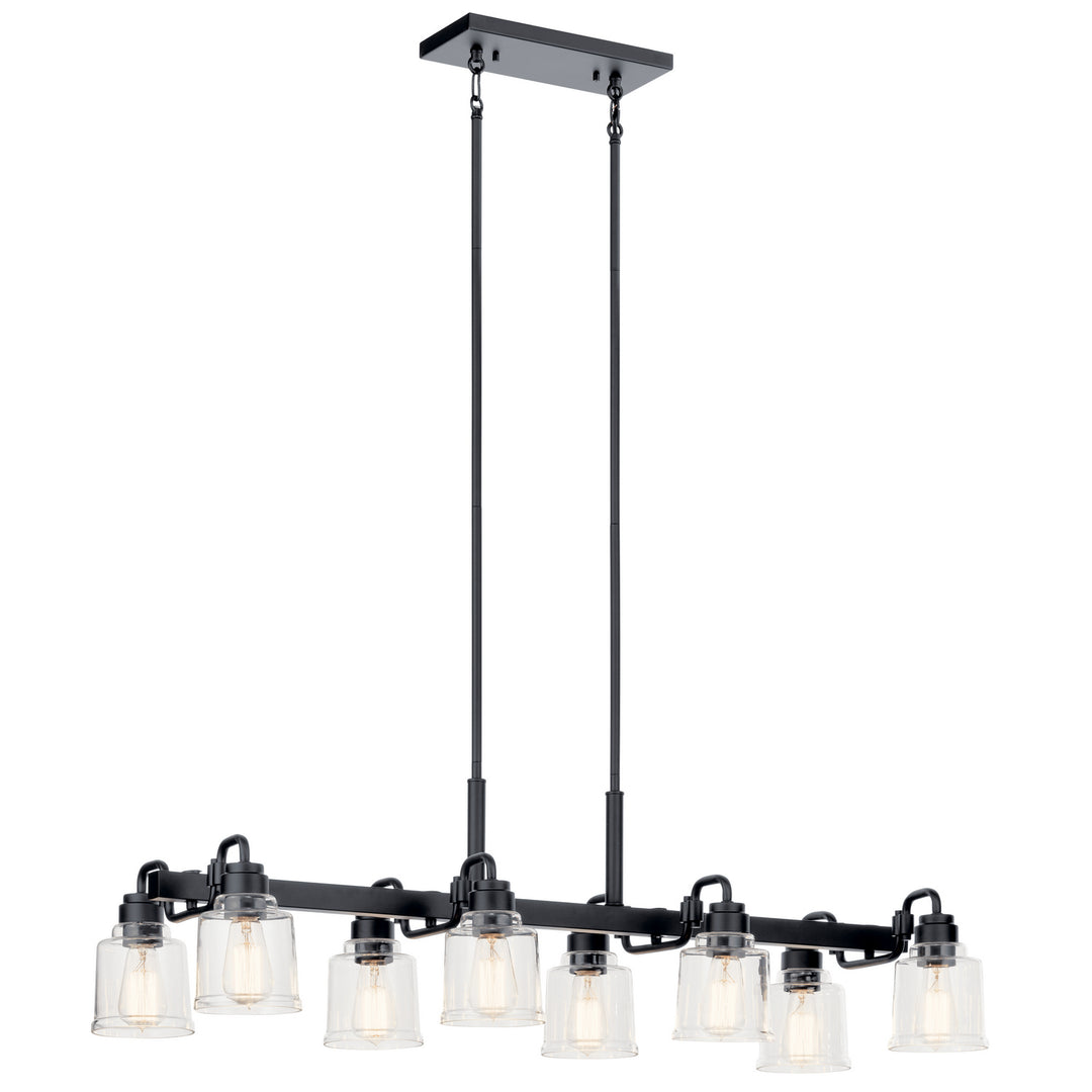 Kichler Canada - 52400BK - Eight Light Linear Chandelier - Aivian - Black