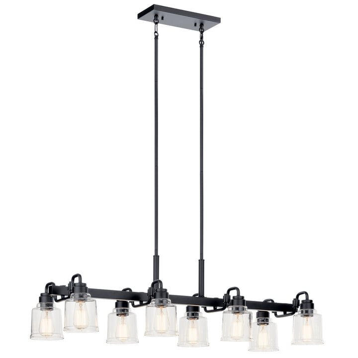 Kichler Canada - 52400BK - Eight Light Linear Chandelier - Aivian - Black