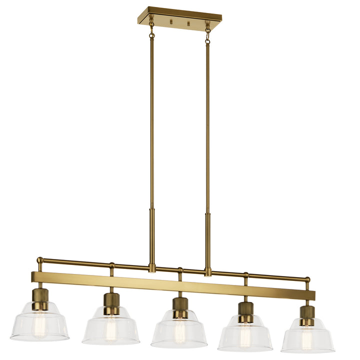 Kichler Canada - 52404BNB - Five Light Linear Chandelier - Eastmont - Brushed Brass