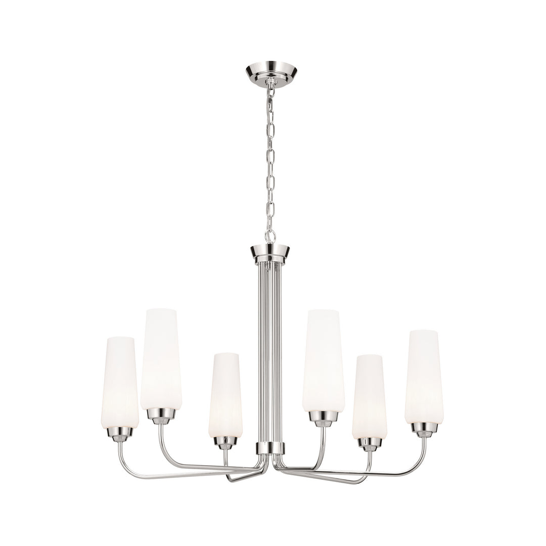 Kichler Canada - 52480PN - Six Light Chandelier - Truby - Polished Nickel