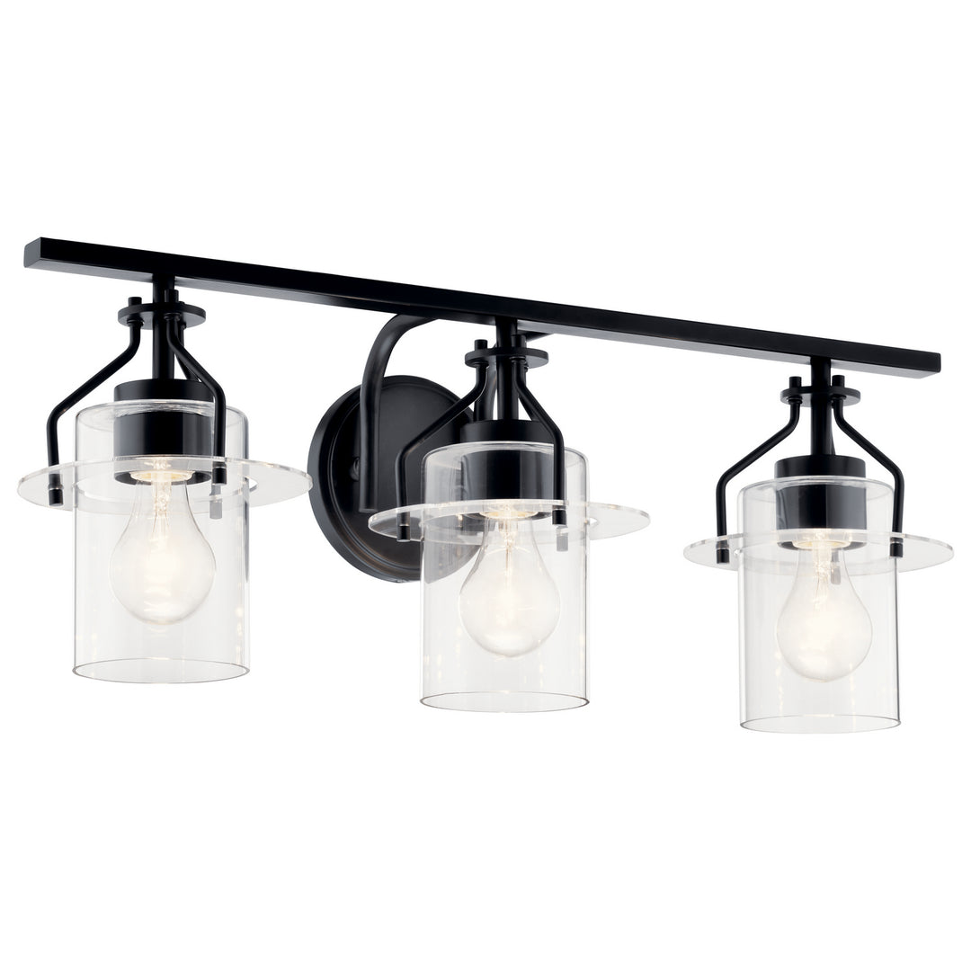 Everett Three Light Bath in Black - available from The Lighting Shoppe, trusted by Canadian homeowners