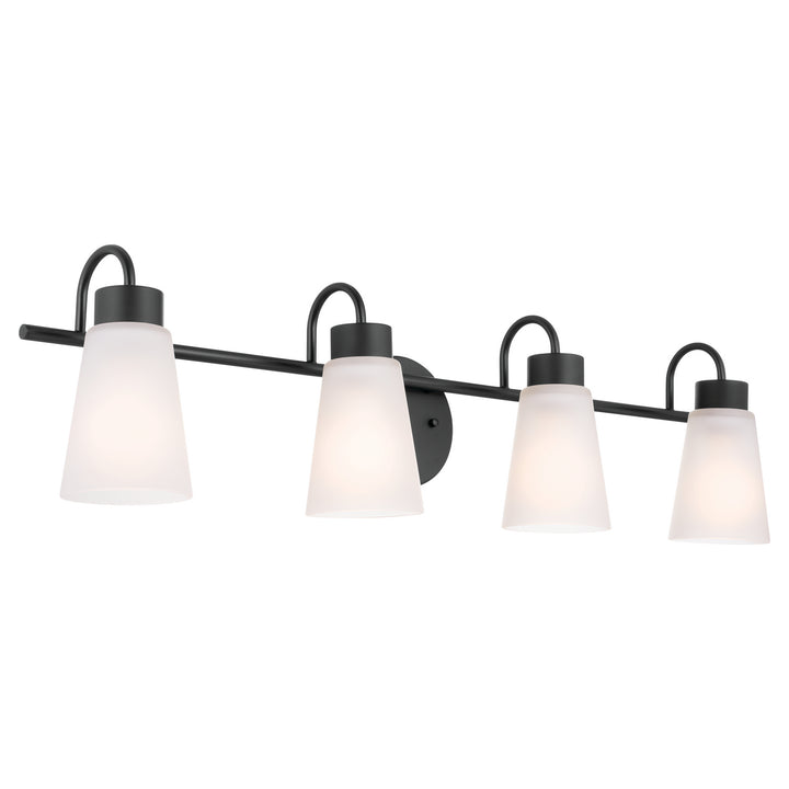 Kichler Canada - 55127BK - Four Light Bath - Erma - Black