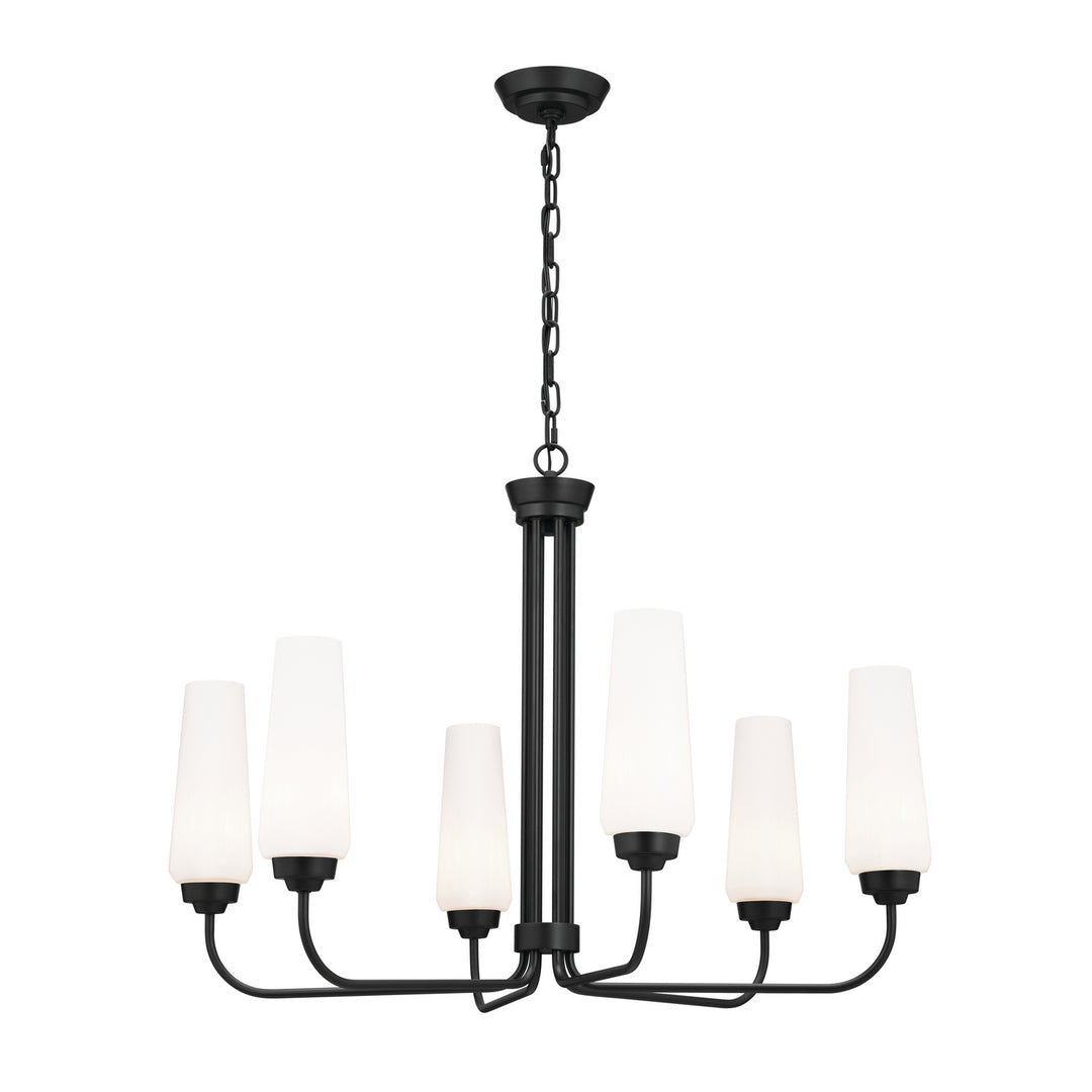Kichler Canada - 52480BK - Six Light Chandelier - Truby - Black