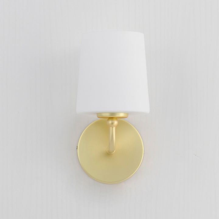 Maxim - 12091SWSBR - One Light Wall Sconce - Bristol - Satin Brass