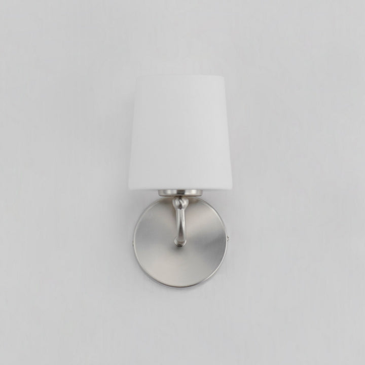 Maxim - 12091SWSN - One Light Wall Sconce - Bristol - Satin Nickel