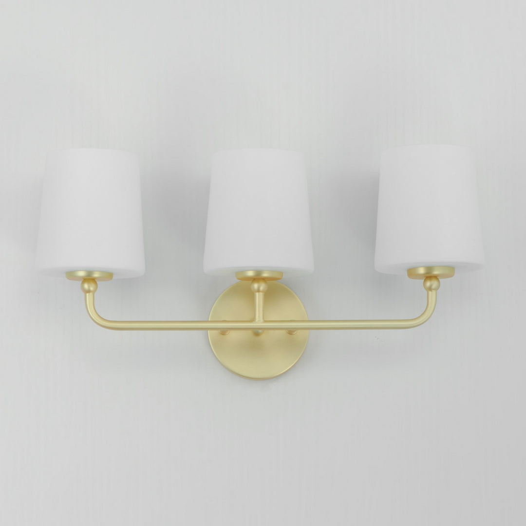 Maxim - 12093SWSBR - Three Light Bath Vanity - Bristol - Satin Brass