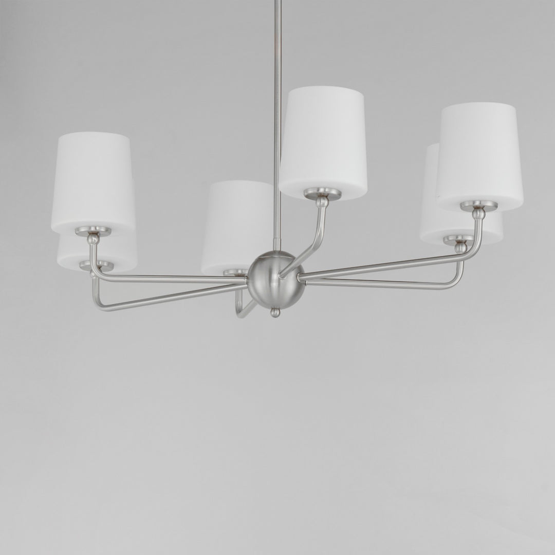 Maxim - 12096SWSN - Six Light Chandelier - Bristol - Satin Nickel