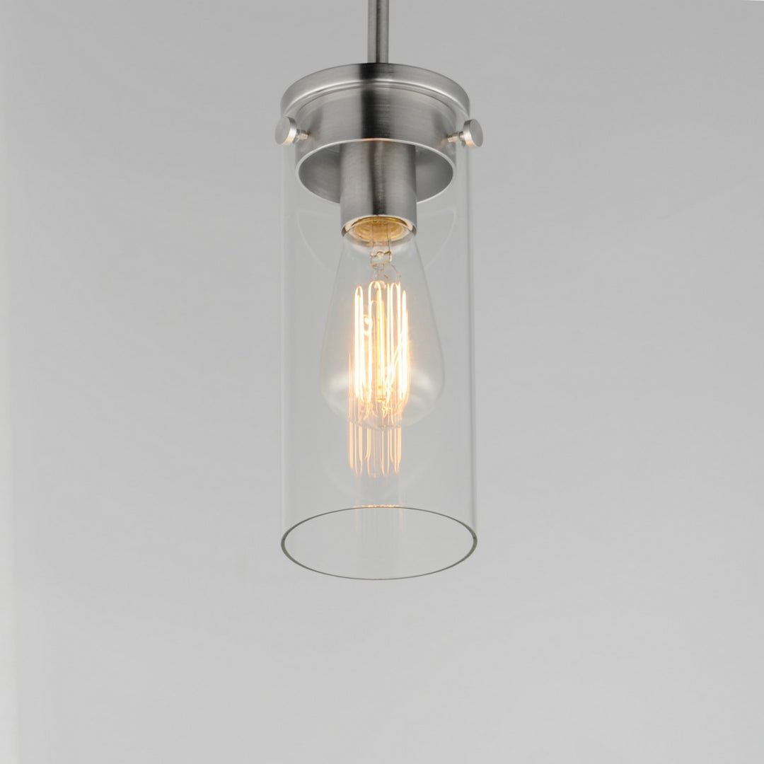 Maxim - 12406CLSN - One Light Mini Pendant - Pinn - Satin Nickel