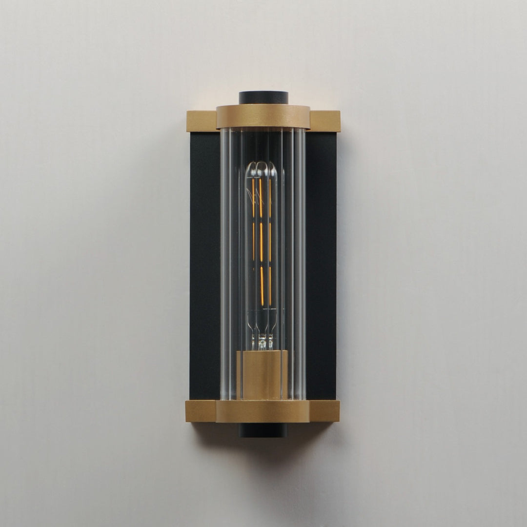 Maxim - 16120CRBKAB - One Light Outdoor Wall Sconce - Opulent - Black / Antique Brass