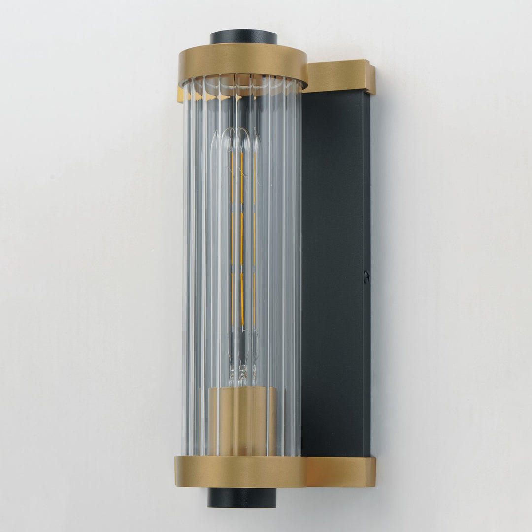 Maxim - 16120CRBKAB - One Light Outdoor Wall Sconce - Opulent - Black / Antique Brass
