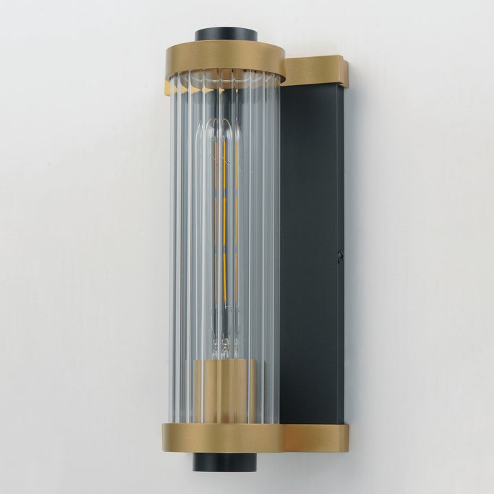 Maxim - 16120CRBKAB - One Light Outdoor Wall Sconce - Opulent - Black / Antique Brass