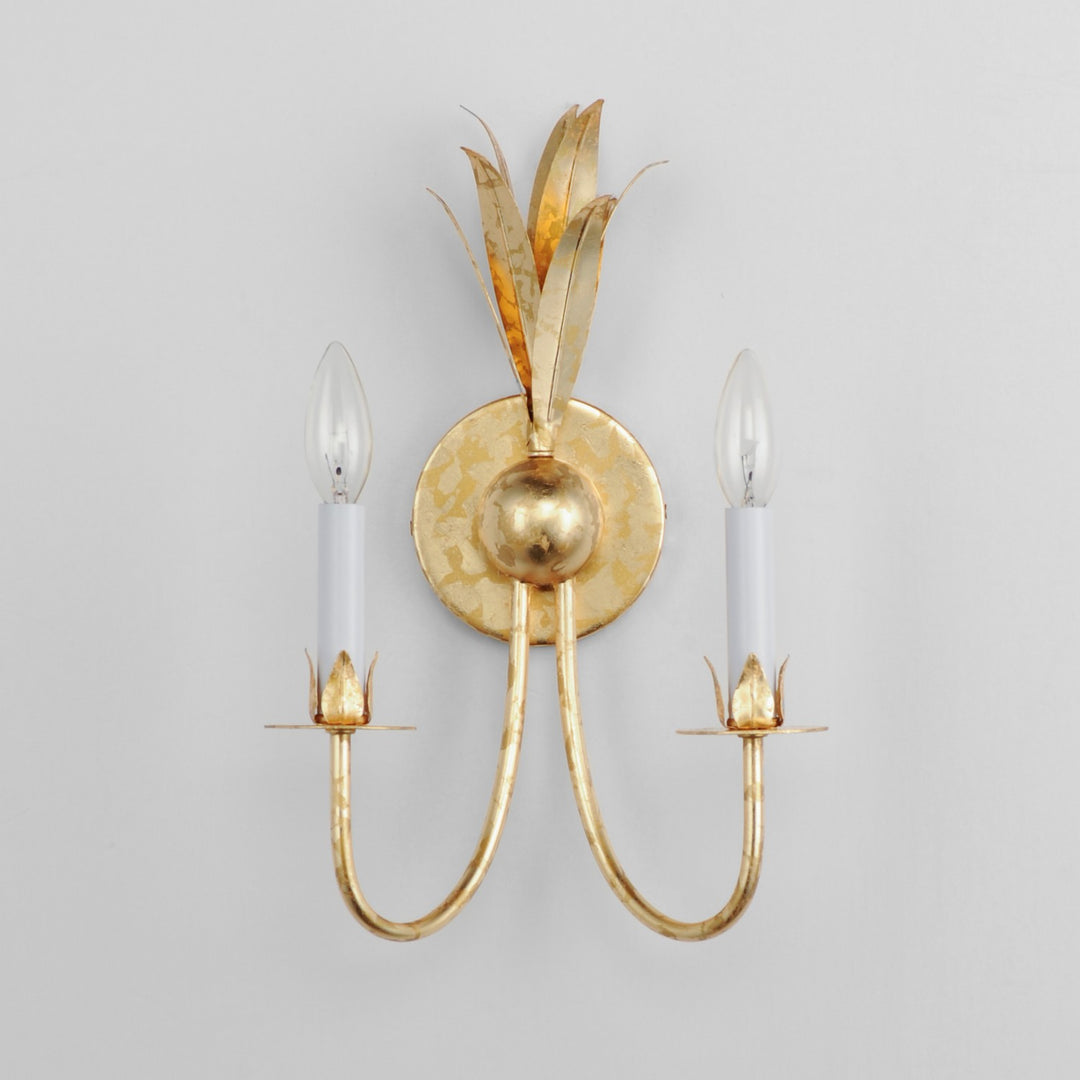 Maxim - 2882GL - Two Light Wall Sconce - Paloma - Gold Leaf