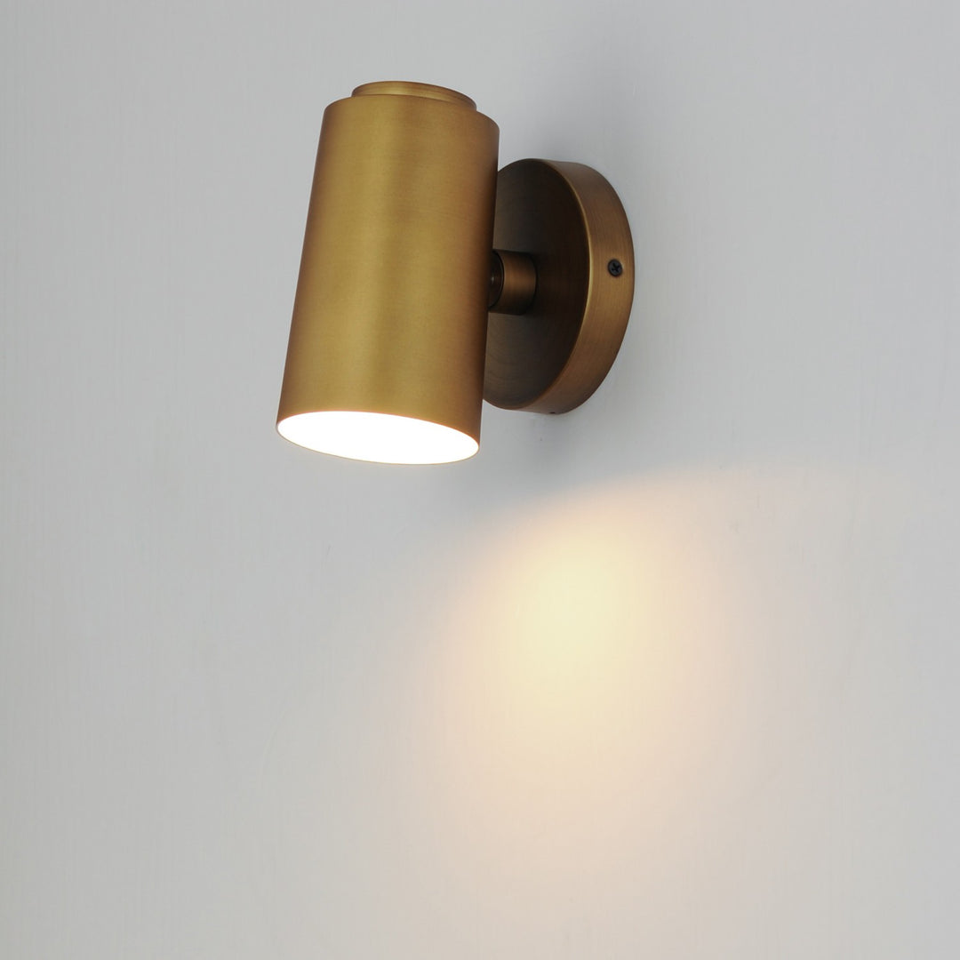 Maxim - 62001NAB - LED Outdoor Wall Sconce - Spot Light - Natural Aged Brass