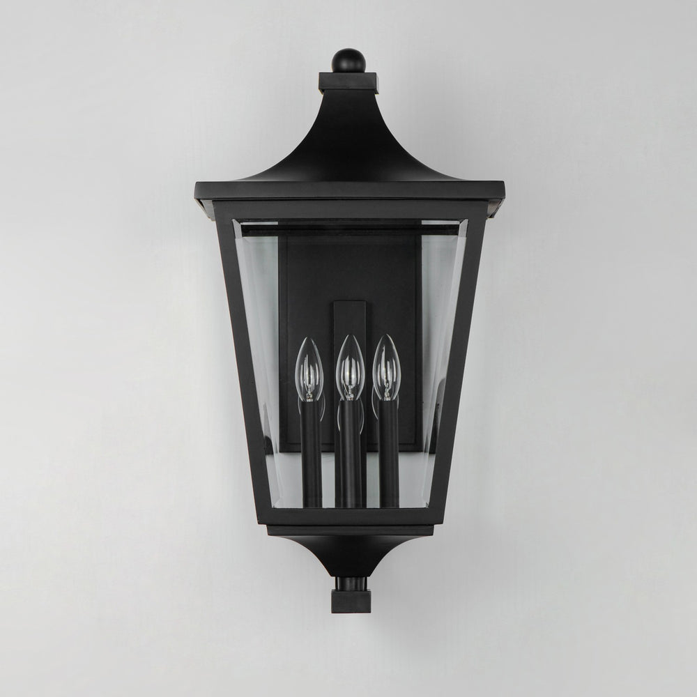 Maxim - 40237CLBK - Three Light Outdoor Lantern - Sutton Place VX - Black