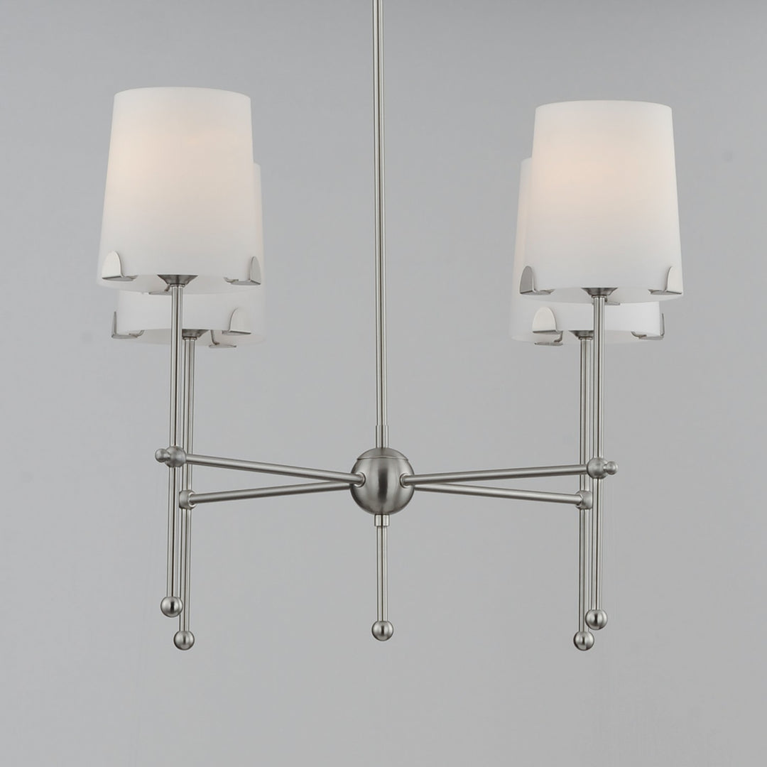 Maxim - 32364WTSN - Four Light Chandelier - Huntington - Satin Nickel