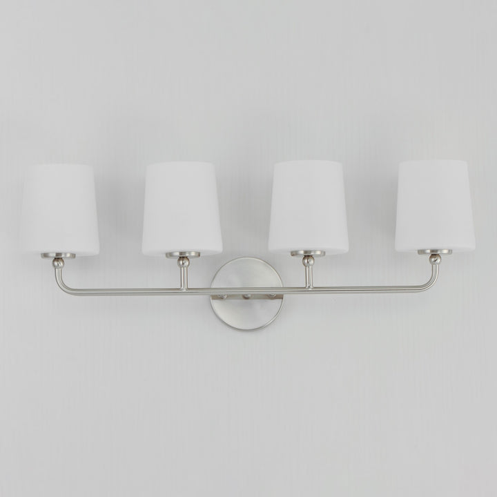 Maxim - 12094SWSN - Four Light Bath Vanity - Bristol - Satin Nickel