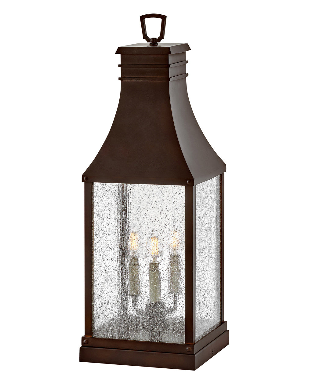 Beacon Hill LED Pier Mount in Blackened Copper - available from The Lighting Shoppe, trusted by Canadian homeowners