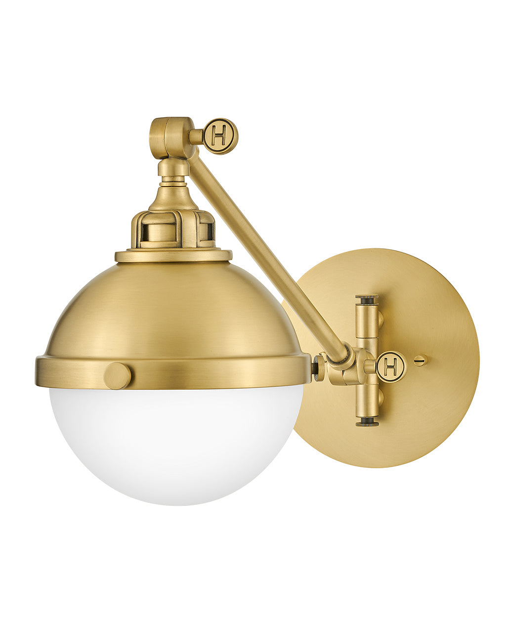 Fletcher LED Wall Sconce in Satin Brass - available from The Lighting Shoppe, trusted by Canadian homeowners
