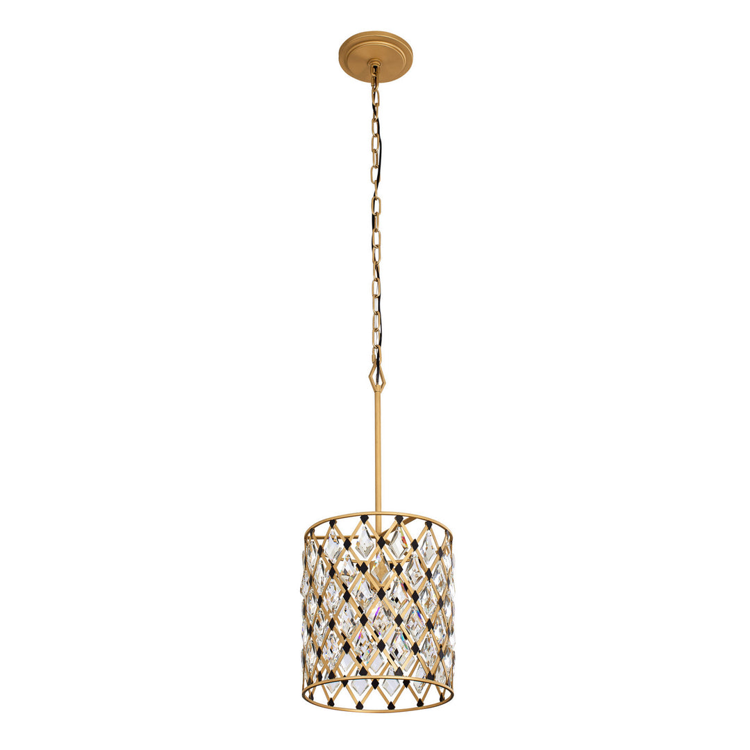 Windsor One Light Pendant in French Gold/Matte Black - available from The Lighting Shoppe, trusted by Canadian homeowners