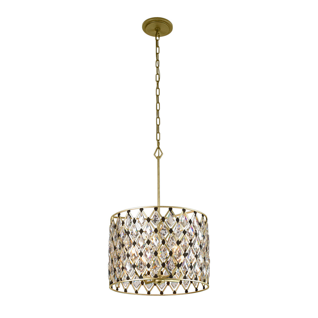 Windsor Four Light Pendant in French Gold/Matte Black - available from The Lighting Shoppe, trusted by Canadian homeowners
