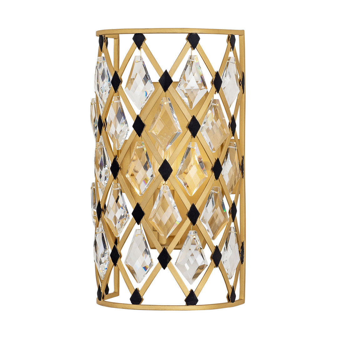 Windsor One Light Wall Sconce in French Gold/Matte Black - available from The Lighting Shoppe, trusted by Canadian homeowners