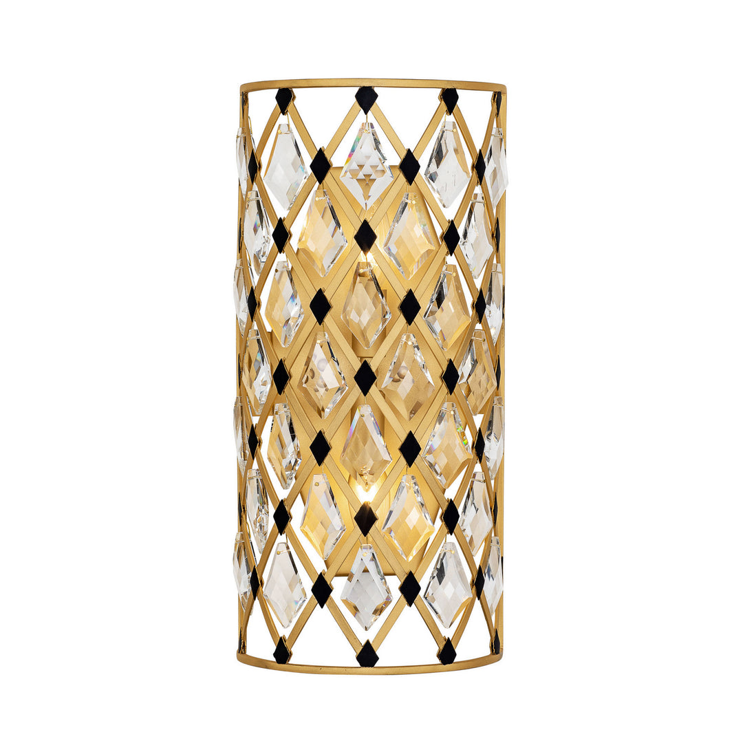 Windsor Two Light Wall Sconce in French Gold/Matte Black - available from The Lighting Shoppe, trusted by Canadian homeowners