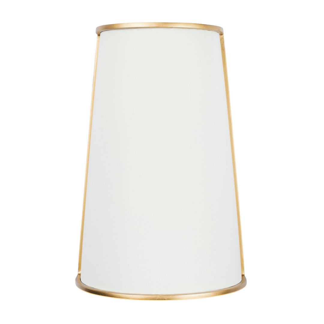 Coco Two Light Wall Sconce in Matte White/French Gold - available from The Lighting Shoppe, trusted by Canadian homeowners