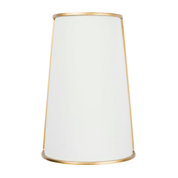 Coco Two Light Wall Sconce in Matte White/French Gold - available from The Lighting Shoppe, trusted by Canadian homeowners