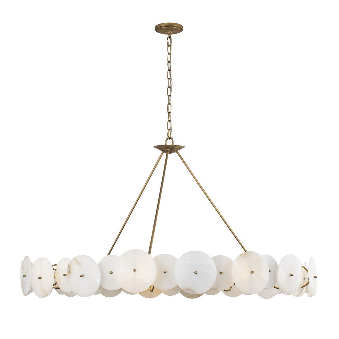 Cosmos Nine Light Chandelier in Havana Gold - available from The Lighting Shoppe, trusted by Canadian homeowners