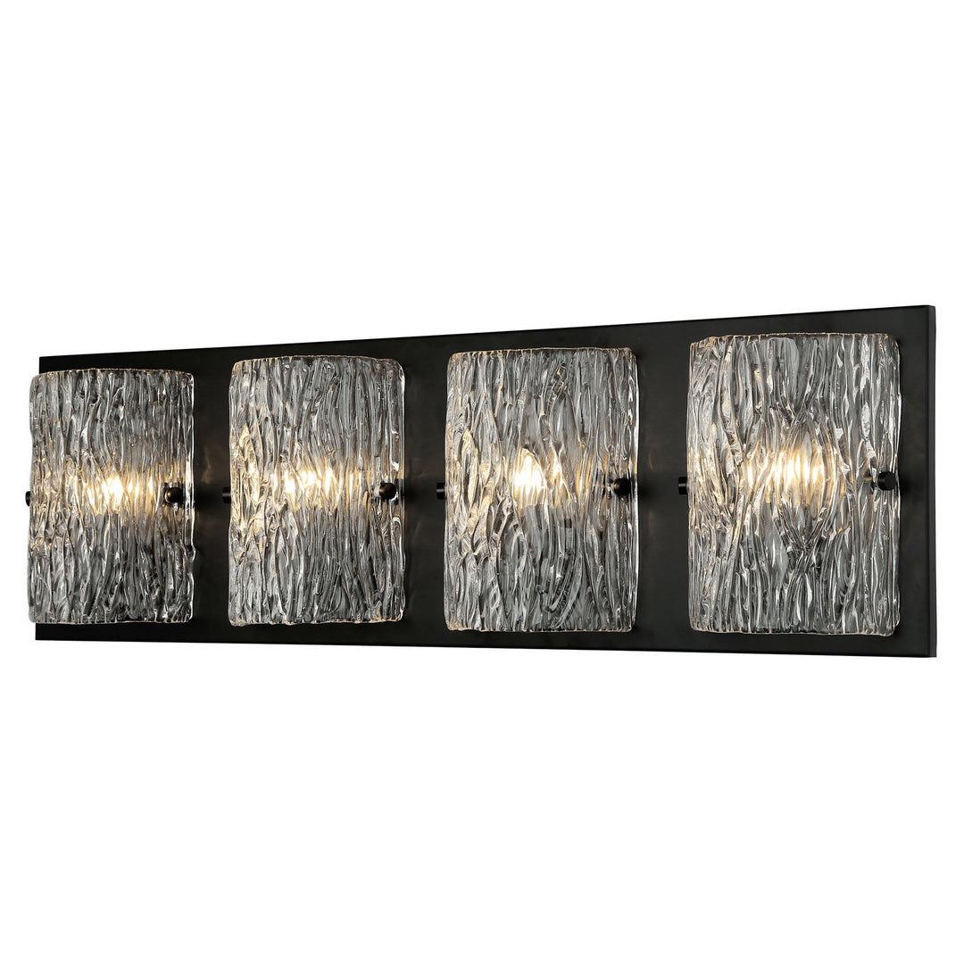 Morgan Four Light Bath in Black - available from The Lighting Shoppe, trusted by Canadian homeowners