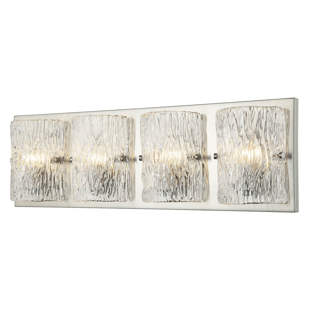 Morgan Four Light Bath in Brushed Nickel - available from The Lighting Shoppe, trusted by Canadian homeowners