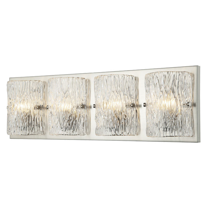 Morgan Four Light Bath in Brushed Nickel - available from The Lighting Shoppe, trusted by Canadian homeowners