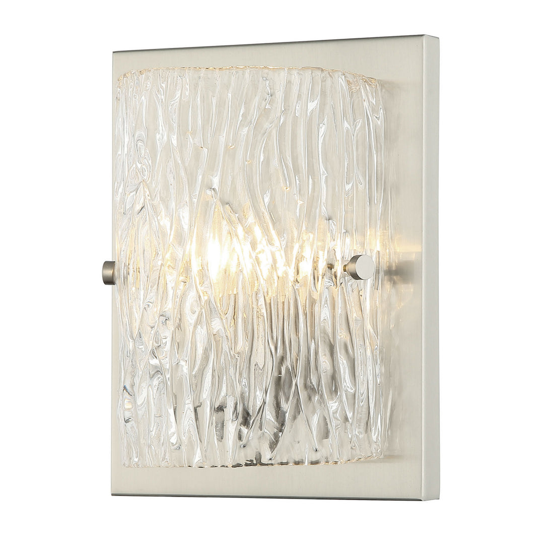 Morgan One Light Wall Sconce in Brushed Nickel - available from The Lighting Shoppe, trusted by Canadian homeowners