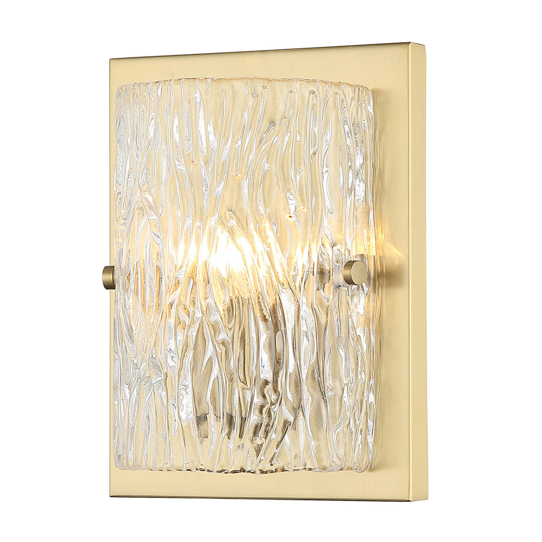 Morgan One Light Wall Sconce in Satin Brass - available from The Lighting Shoppe, trusted by Canadian homeowners