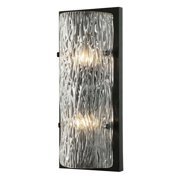 Morgan Two Light Wall Sconce in Black - available from The Lighting Shoppe, trusted by Canadian homeowners